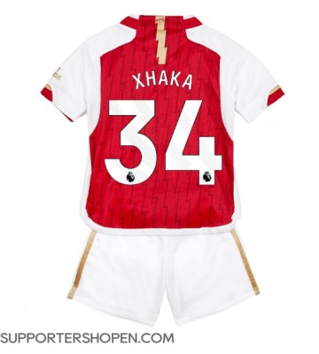 Arsenal Granit Xhaka #34 Hemmatröja Barn 2023-24 Kortärmad (+ korta byxor)